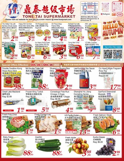 Tone Tai Supermarket Flyer October 20 to 26