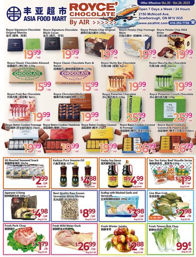 Asia Food Mart Flyer October 20 to 26