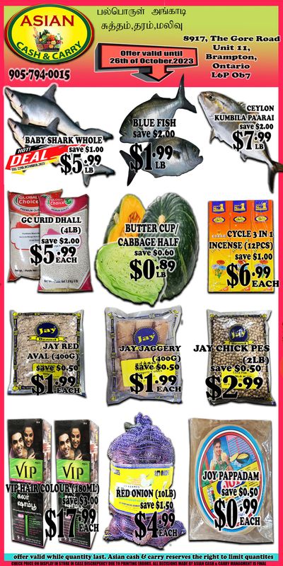 Asian Cash & Carry Flyer October 20 to 26