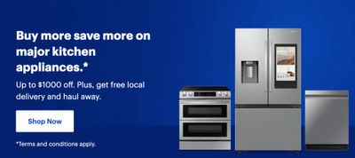 Best Buy Canada Weekly Offers: Save up to $1,000 off When You Buy 2 or More Eligible Major Kitchen Appliances + More Deals