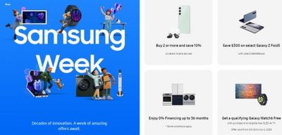 Samsung Canada: Samsung Week Sale and Offers