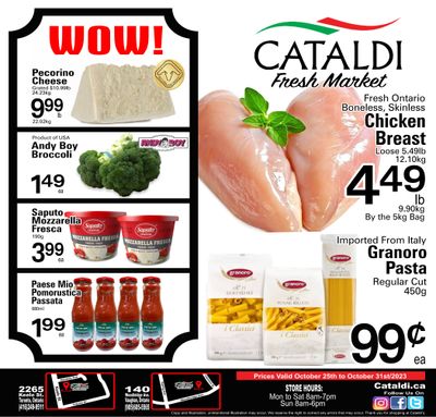 Cataldi Fresh Market Flyer October 25 to 31