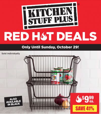 Kitchen Stuff Plus Canada Red Hot Deals: Save 60% on 4 Pc. Chalkboard Locking Canister Set + More Offers