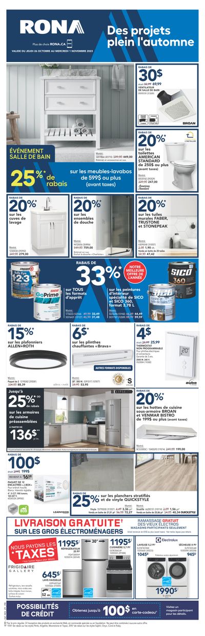 Rona (QC) Flyer October 26 to November 1