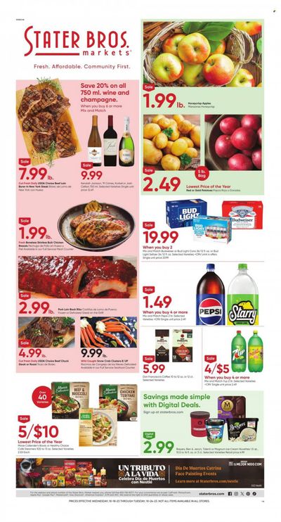 Stater Bros. Weekly Ad Flyer Specials October 18 to October 24, 2023
