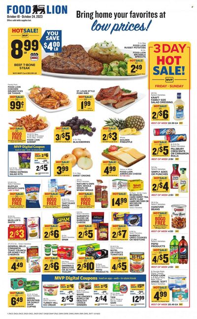 Food Lion Weekly Ad Flyer Specials October 18 to October 24, 2023