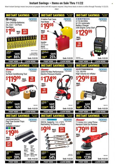 Harbor Freight Weekly Ad Flyer Specials October 17 to November 2, 2023