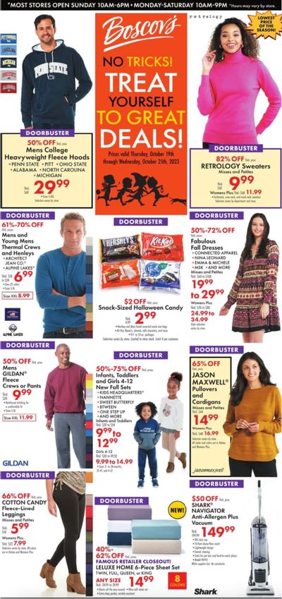 Boscov's (CT, DE, MD, NJ, NY, PA) Weekly Ad Flyer Specials October 19 to October 25, 2023