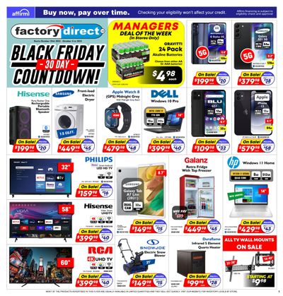 Factory Direct Flyer October 25 to 31