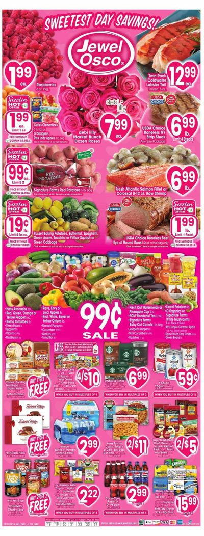 Jewel Osco (IN) Weekly Ad Flyer Specials October 18 to October 24, 2023