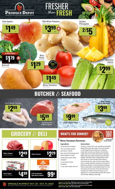 Produce Depot Flyer October 25 to 31