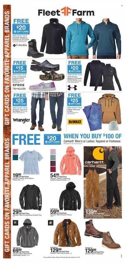 Fleet Farm (IA, MN, ND, WI) Weekly Ad Flyer Specials October 20 to October 28, 2023
