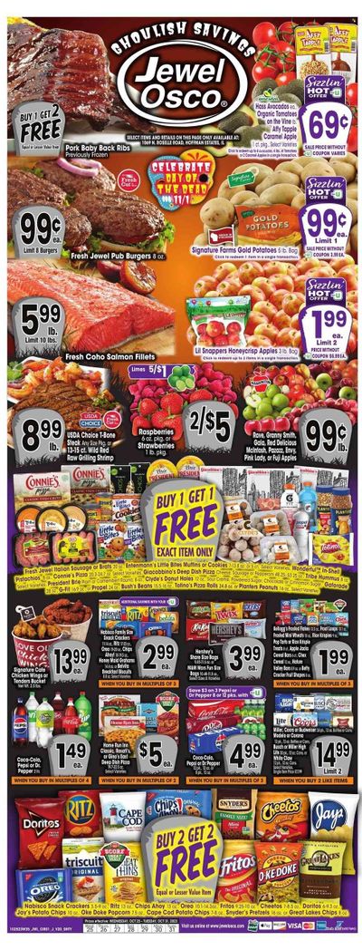 Jewel Osco (IL) Weekly Ad Flyer Specials October 25 to October 31, 2023