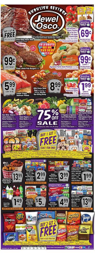 Jewel Osco (IL) Weekly Ad Flyer Specials October 25 to October 31, 2023