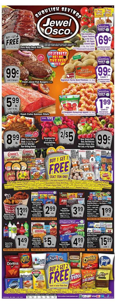Jewel Osco (IL) Weekly Ad Flyer Specials October 25 to October 31, 2023