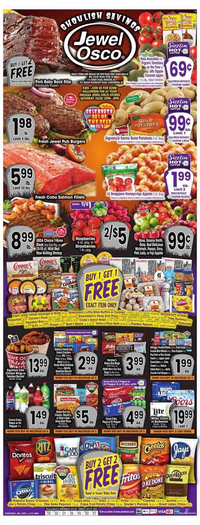 Jewel Osco (IN) Weekly Ad Flyer Specials October 25 to October 31, 2023