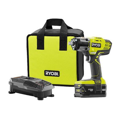 RYOBI 18V ONE+ Lithium-Ion Cordless 3-Speed 1/2 inch Impact Wrench Kit with (1) 4.0 Ah Battery On Sale for $ 158.00 at Home Depot Canada