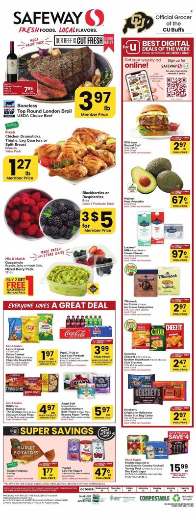 Safeway (CO) Weekly Ad Flyer Specials October 18 to October 24, 2023