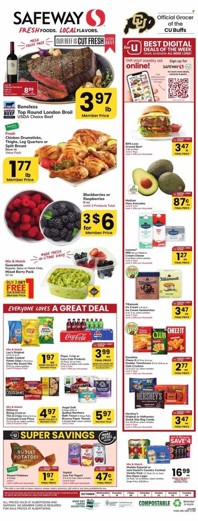 Safeway (CO) Weekly Ad Flyer Specials October 18 to October 24, 2023