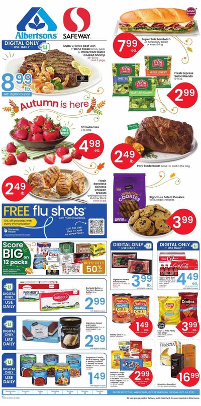 Safeway (MT) Weekly Ad Flyer Specials October 18 to October 24, 2023