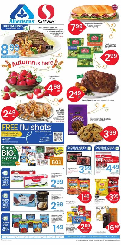 Safeway (MT) Weekly Ad Flyer Specials October 18 to October 24, 2023