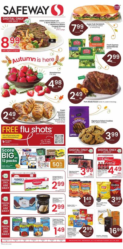 Safeway (MT) Weekly Ad Flyer Specials October 18 to October 24, 2023