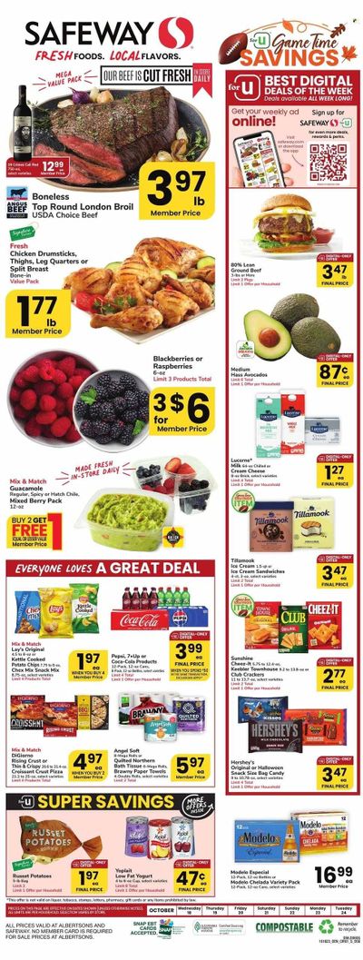 Safeway (NE) Weekly Ad Flyer Specials October 18 to October 24, 2023