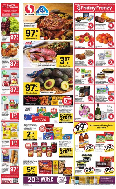 Safeway (OR, WA) Weekly Ad Flyer Specials October 18 to October 24, 2023