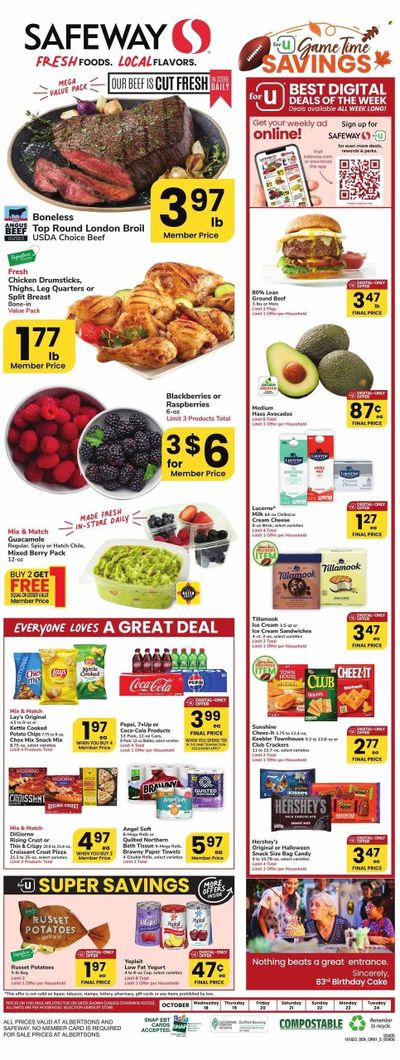Safeway (WY) Weekly Ad Flyer Specials October 18 to October 24, 2023