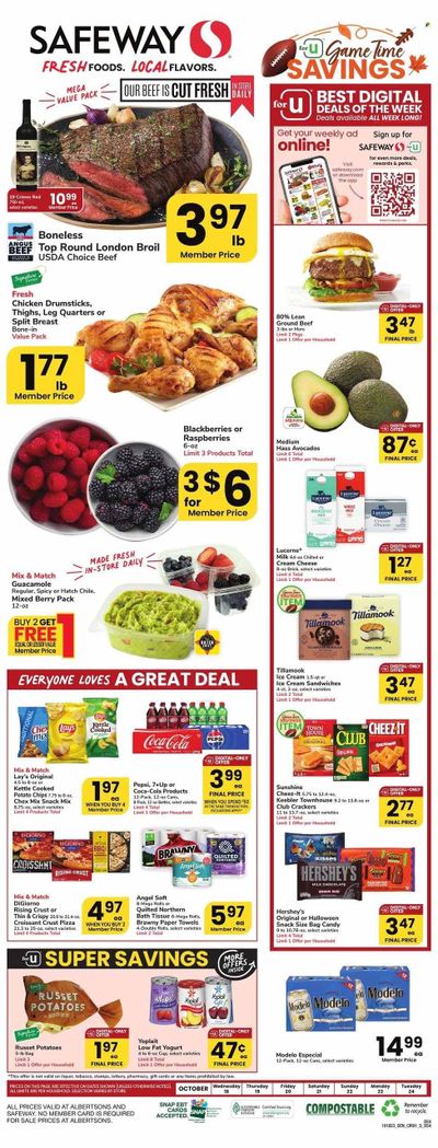 Safeway (WY) Weekly Ad Flyer Specials October 18 to October 24, 2023