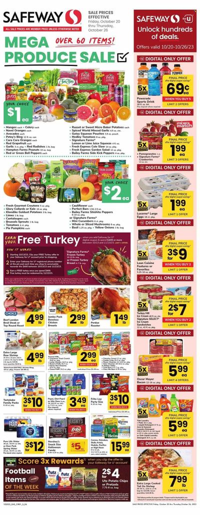Safeway (DC) Weekly Ad Flyer Specials October 20 to October 26, 2023