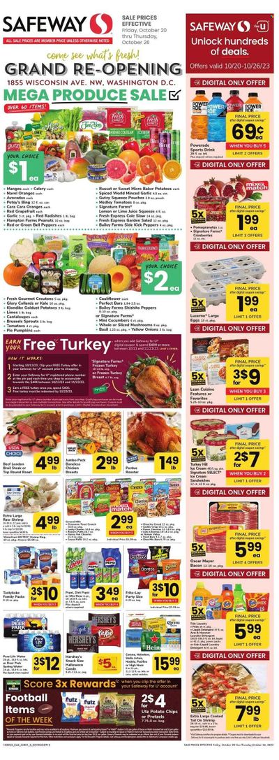 Safeway (DC) Weekly Ad Flyer Specials October 20 to October 26, 2023