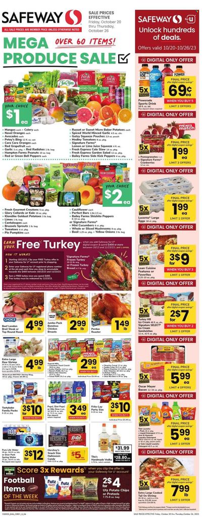 Safeway (DC) Weekly Ad Flyer Specials October 20 to October 26, 2023
