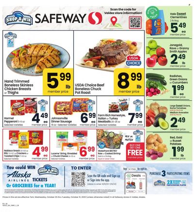 Safeway (AK) Weekly Ad Flyer Specials October 25 to October 31, 2023