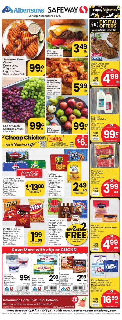 Safeway (AZ) Weekly Ad Flyer Specials October 25 to October 31, 2023
