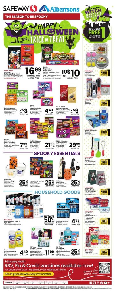 Safeway (CO, NE, NM, WY) Weekly Ad Flyer Specials October 25 to October 31, 2023