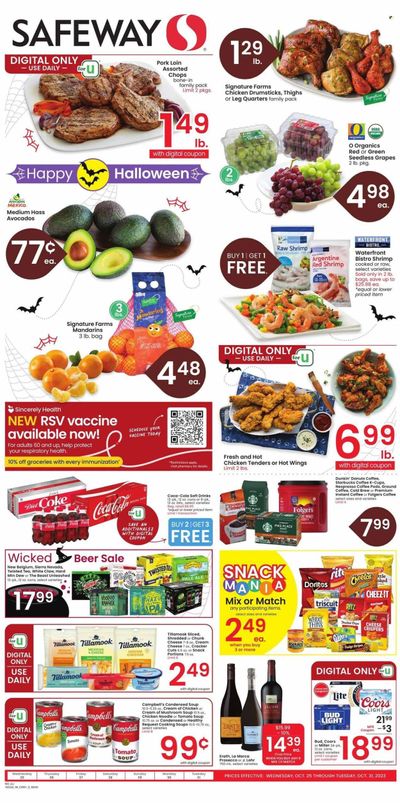 Safeway (CO) Weekly Ad Flyer Specials October 25 to October 31, 2023