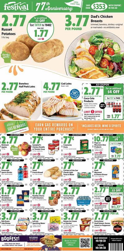 Festival Foods (WI) Weekly Ad Flyer Specials October 18 to October 24, 2023