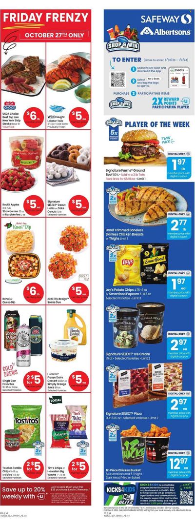 Safeway (ID) Weekly Ad Flyer Specials October 25 to October 31, 2023