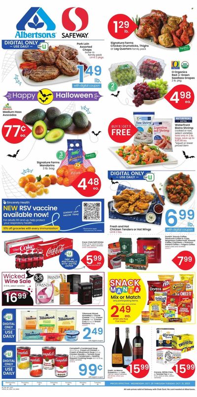 Safeway (MT) Weekly Ad Flyer Specials October 25 to October 31, 2023