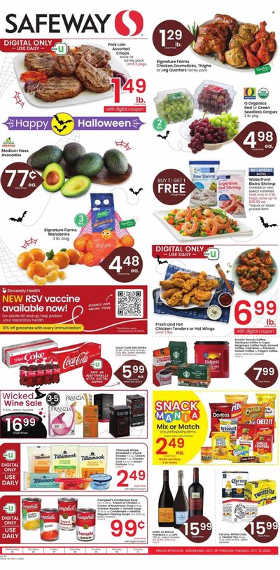 Safeway (MT) Weekly Ad Flyer Specials October 25 to October 31, 2023