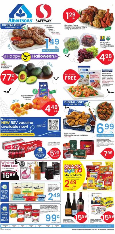 Safeway (MT) Weekly Ad Flyer Specials October 25 to October 31, 2023
