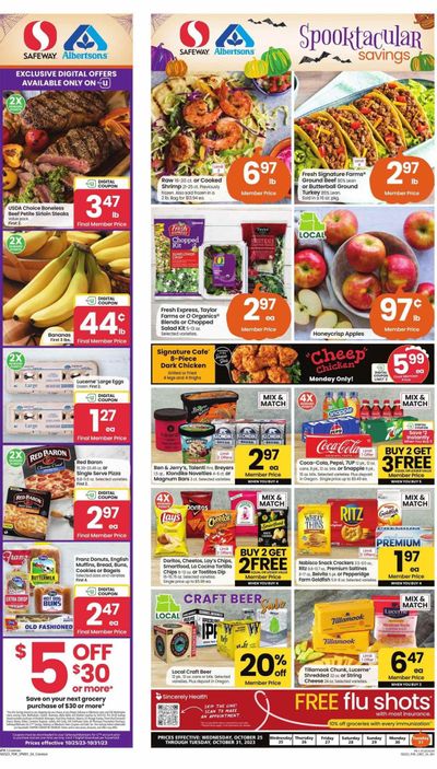 Safeway (OR, WA) Weekly Ad Flyer Specials October 25 to October 31, 2023