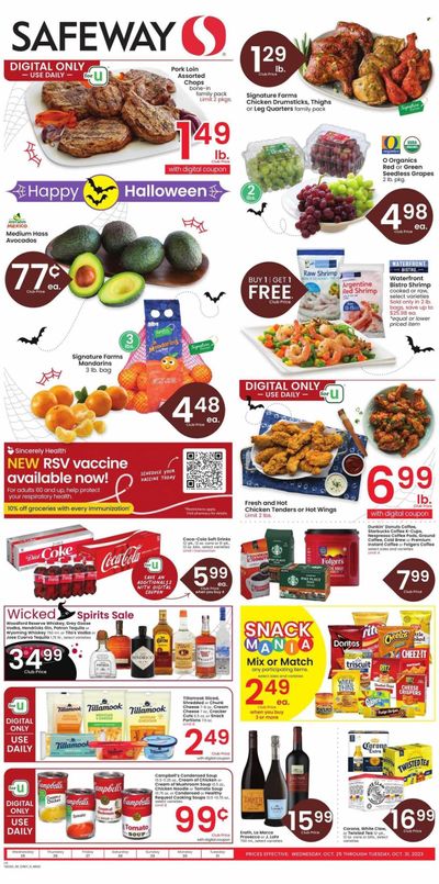 Safeway (WY) Weekly Ad Flyer Specials October 25 to October 31, 2023