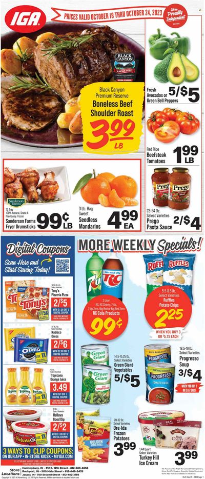 IGA (IN) Weekly Ad Flyer Specials October 18 to October 24, 2023