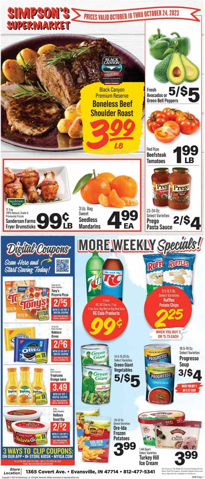 IGA (IN) Weekly Ad Flyer Specials October 18 to October 24, 2023