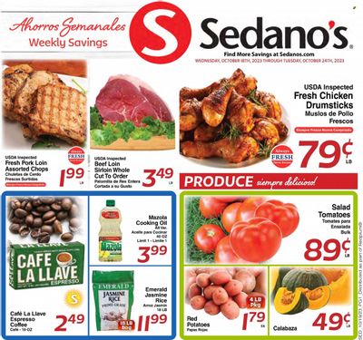 Sedano's (FL) Weekly Ad Flyer Specials October 18 to October 24, 2023