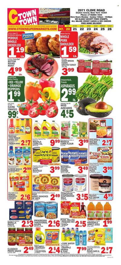 C-Town (CT, FL, MA, NJ, NY, PA) Weekly Ad Flyer Specials October 20 to October 26, 2023