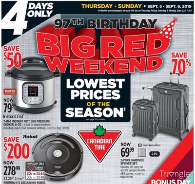 Canadian Tire 97th Birthday Big Red Weekend Sale: Save 80% off Kitchen & More