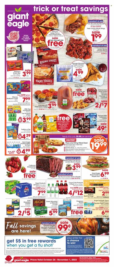 Giant Eagle (OH) Weekly Ad Flyer Specials October 26 to November 1, 2023